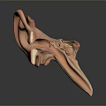 3D Human Ear Anatomical Structure Model With Detailed Internal Parts And Design