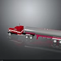 Red Truck With Silver Tanker Trailer And Pink Wheels In Realistic 3D Rendering