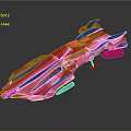 Modern Spaceship Spacecraft 3d model