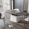 Modern Dining Table Chair Combination Dining Table Chair 3d model