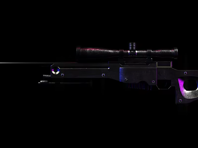 Modern Sniper Rifle 3d model