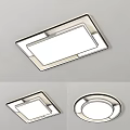 Modern Minimalist Ceiling Light With Square And Round Stylish Design For Home 3d model