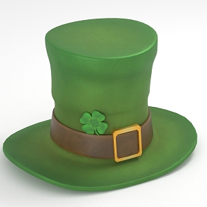 Saint Patrick's Day Hat Green Hat 3d model