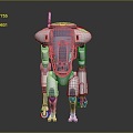 Mecha Warrior Mecha Soldier Machine Armor Mechanical Armor 3d model