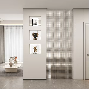 Entrance aisle partition 3d model