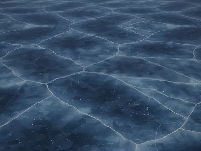 Natural Scenic Cracked Ice Surface With Deep Blue Color And Texture 3d model Natural Scenic Cracked Ice Surface With Deep Blue Color And Texture 3d model