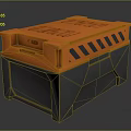 Orange Durable Toolbox for Hardware Tools Storage with Secure Lid and Ergonomic Handle