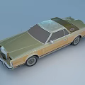 Vintage Classic Two Door Car With Streamlined Body And Beige Exterior Design