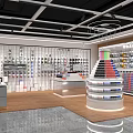 Modern Stationery Store Large Stationery Store Display Table Display Cabinet Book Stationery 3d model