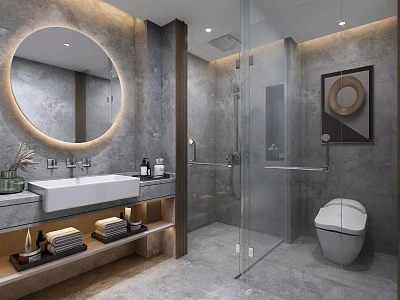Hotel Toilet Modern Toilet 3d model