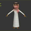 Modern Game Character Arab Virtual Character Virtual Character Movie Character 3d model