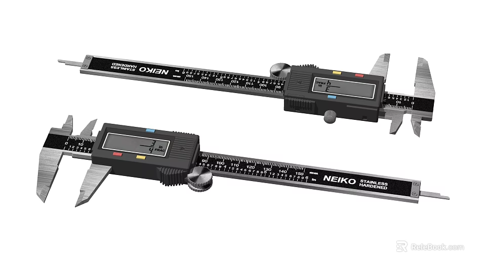 NEIKO Digital Calipers Electronic Precision Measuring Tool with LCD 3d model 