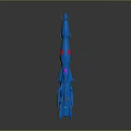 Modern Spaceship Spacecraft 3d model