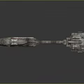 Futuristic Cosmic Spaceship With Interconnected Modules And Metallic Exterior Design
