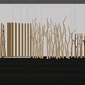Modern dry branch dry branch dead branch pendulum combination 3d model