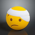 Expression package WeChat expression package cartoon expression cartoon face emoticon Yan text 3d model