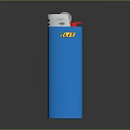 Blue Cylindrical Object With Silver Red Top And Yellow LIFT Logo