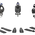 Professional Sports Protective Gear With Helmet Vest And Components