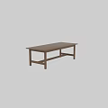 Simple Solid Oak Dining Table With Minimalist Design And Clean Lines Structure