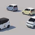 Electric car China car Wuling Hongguang miniev new energy car mini car shopping car 3d model