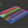 Long Red And Blue Inflatable Play Mats For Kids Outdoor Playground Activities