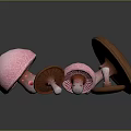 Modern Mushroom Straw Mushroom 3d model