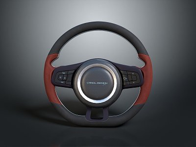 Steering wheel car steering wheel car parts game items 3d model