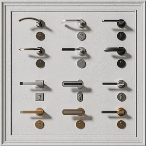 Modern Door Handle 3d model