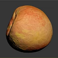 Fresh Ripe Juicy Peach With Vibrant Orange Yellow And Red Blush On Smooth Skin