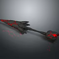 Bow crossbow energy arrow fire magic arrow crossbow bow arrow crossbow mechanical crossbow shift bow arrow 3d model