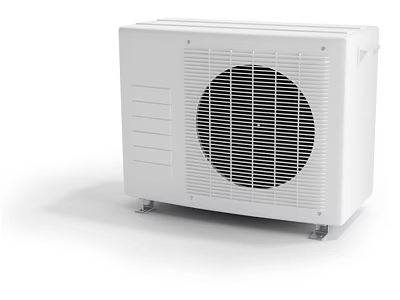 White Standalone Air Conditioner Fan With Grille Design For Efficient Home Cooling Ventilation 3d model