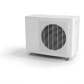 White Standalone Air Conditioner Fan With Grille Design For Efficient Home Cooling Ventilation