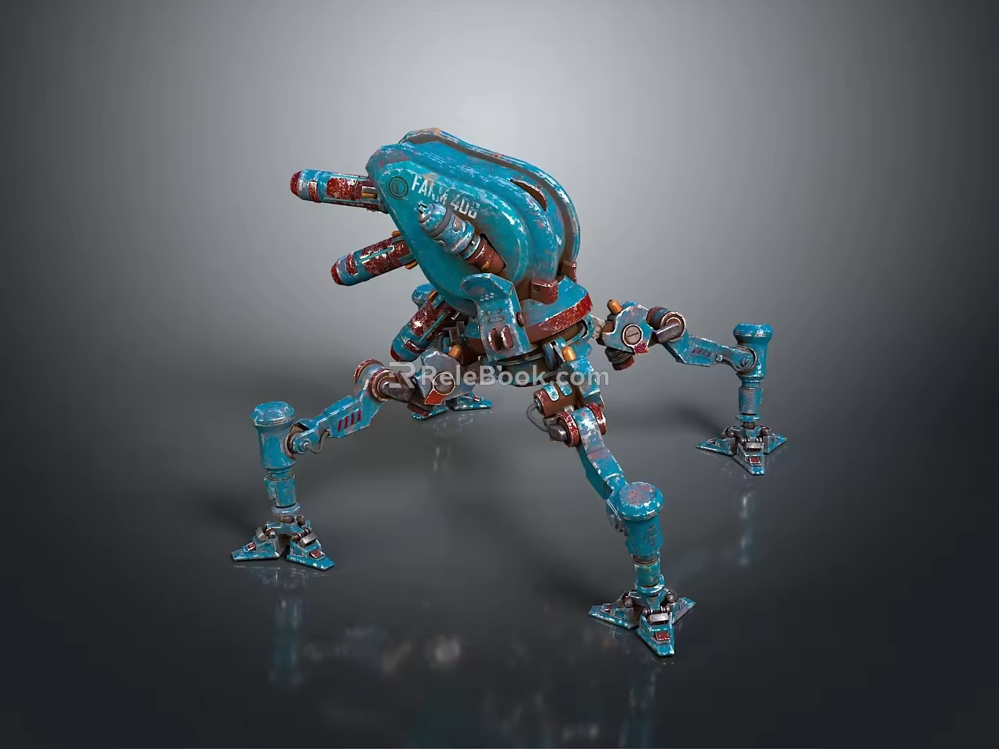 Mech Warrior Mech Soldier Machine Battlearm Mechanical Battlearm Machine Fighter Robot 3d model