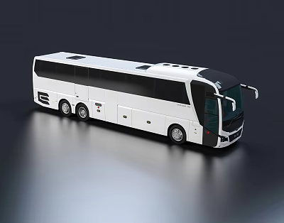 modern bus bus bus large bus bus coach 3d model