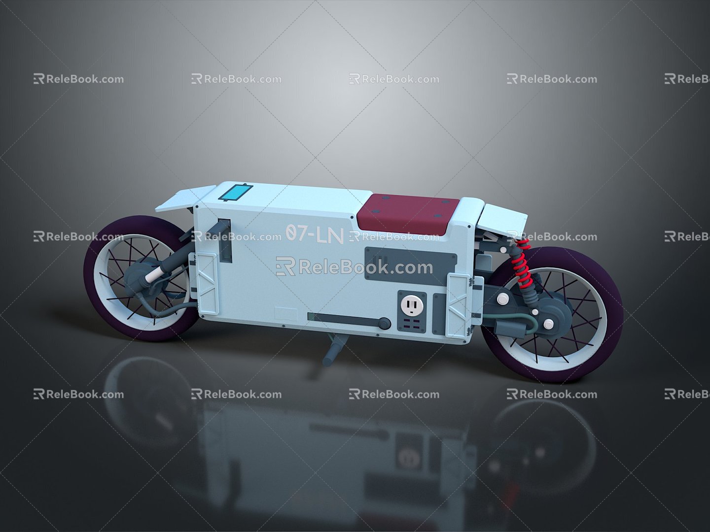 Motorcycle Two-wheeled Motorcycle Cross-country Motorcycle Road Race Motorcycle Motor Vehicle Transport 3d model