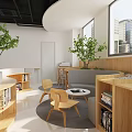 Modern Rest Area 3d model