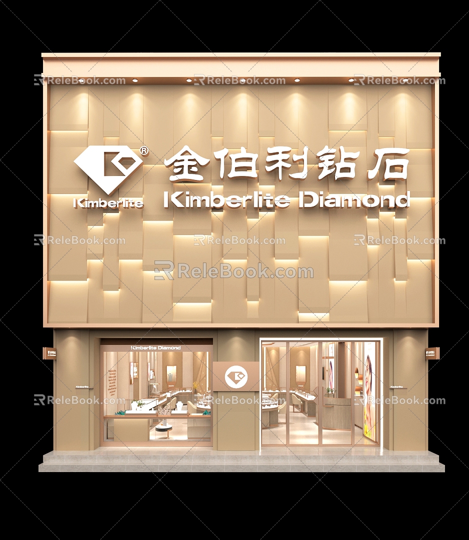 Fashion Jewelry Store Jewelry Store Door Head Kimberley Diamond model