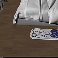 Cute White and Blue Cartoon Bear Pattern Oval Shaped Rug for Living Room Floor Decor