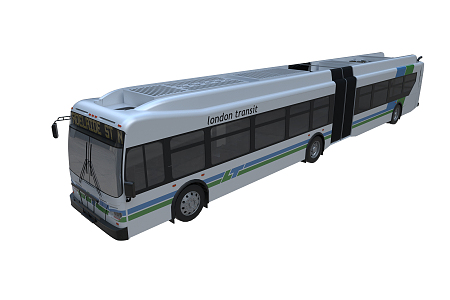 modern bus 3d model