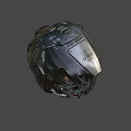 Carbon-based tactical helmet 3d model
