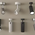Modern Downlights and Spotlights with Silver White Black Stylish Designs for Home