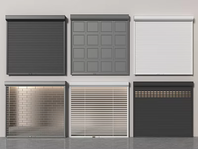 Various Security Door Designs With Different Materials And Styles For Home Security 3d model