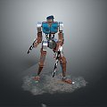 Mech Warrior Mech Soldier Machine Battlearm Mechanical Battlearm Machine Fighter Robot 3d model