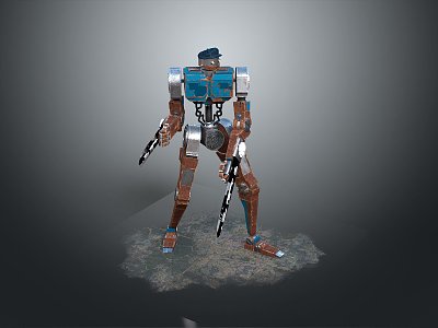 Mech Warrior Mech Soldier Machine Battlearm Mechanical Battlearm Machine Fighter Robot 3d model