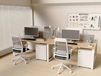 Modern desk 3d model