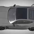 Sleek Silver Mercedes AMG GT Sports Car With Black Roof And Alloy Wheels