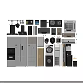 Modern Home Refrigerators And Freezers With Various Styles And Appliances