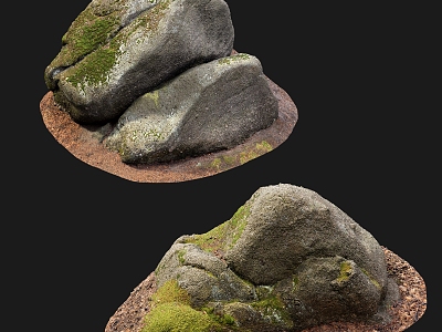 Modern Stone Meadow Stone 3d model