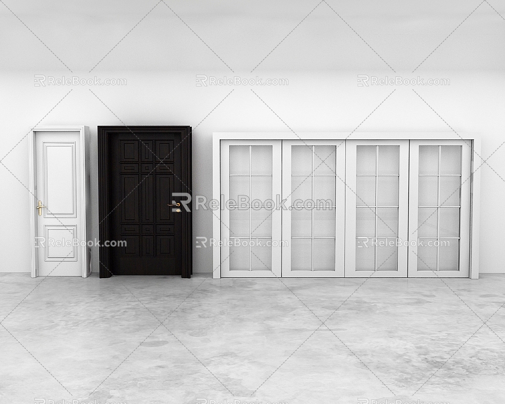 Door combination 3d model