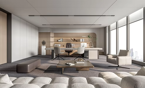 Modern Office Manager's Office 3d model